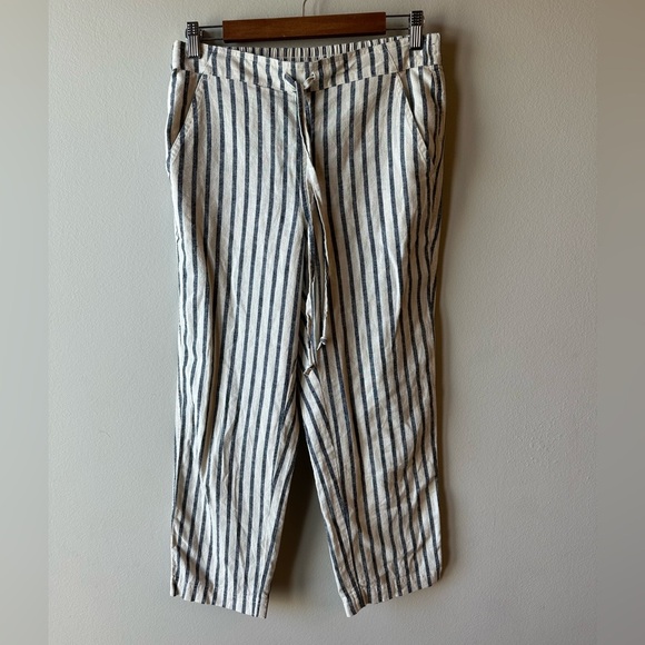 J. Crew Pants - NWT J. Crew Linen Stripped Pants
